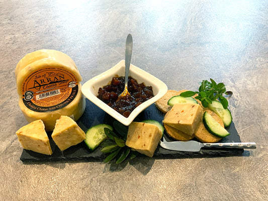 Isle of Arran Chunky Pickle Round Cheddar Truckle Newest to Range
