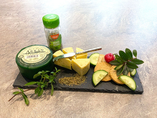 Isle of Arran Crushed Herbs Round Cheddar Truckle