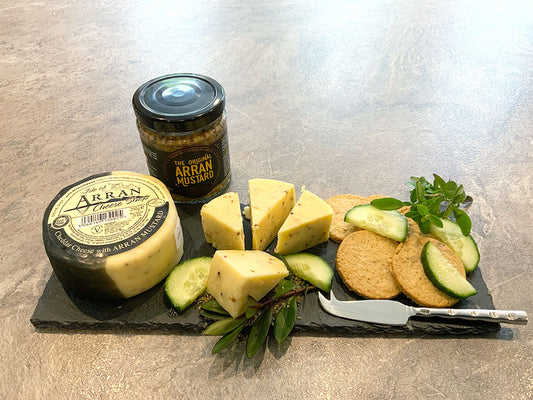 Isle of Arran Mustard Round Cheddar Truckle BEST SELLER