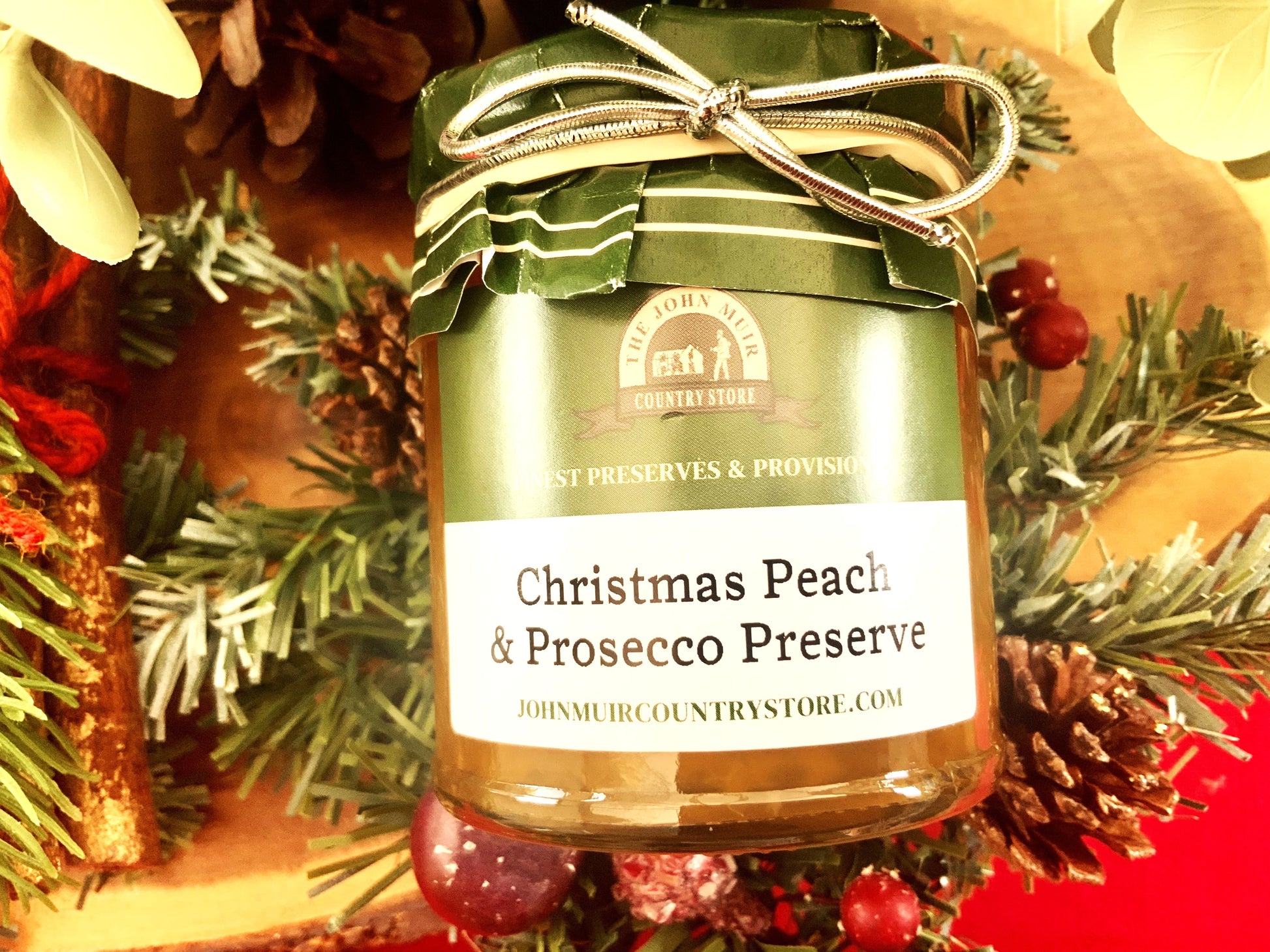 CHRISTMAS PEACH AND PROSECCO PRESERVE