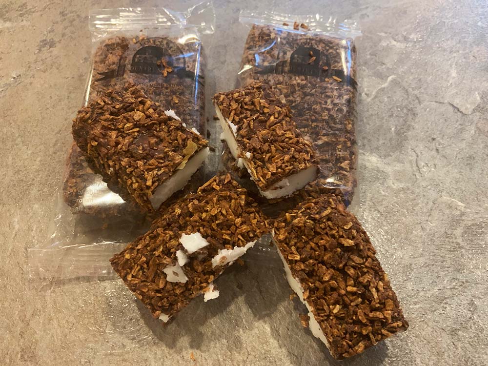 Home Made Macaroon Bars