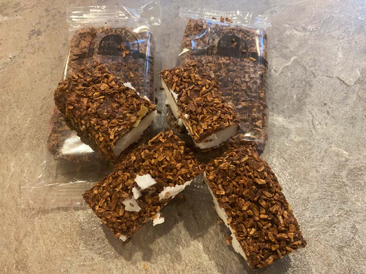 Home Made Macaroon Bars