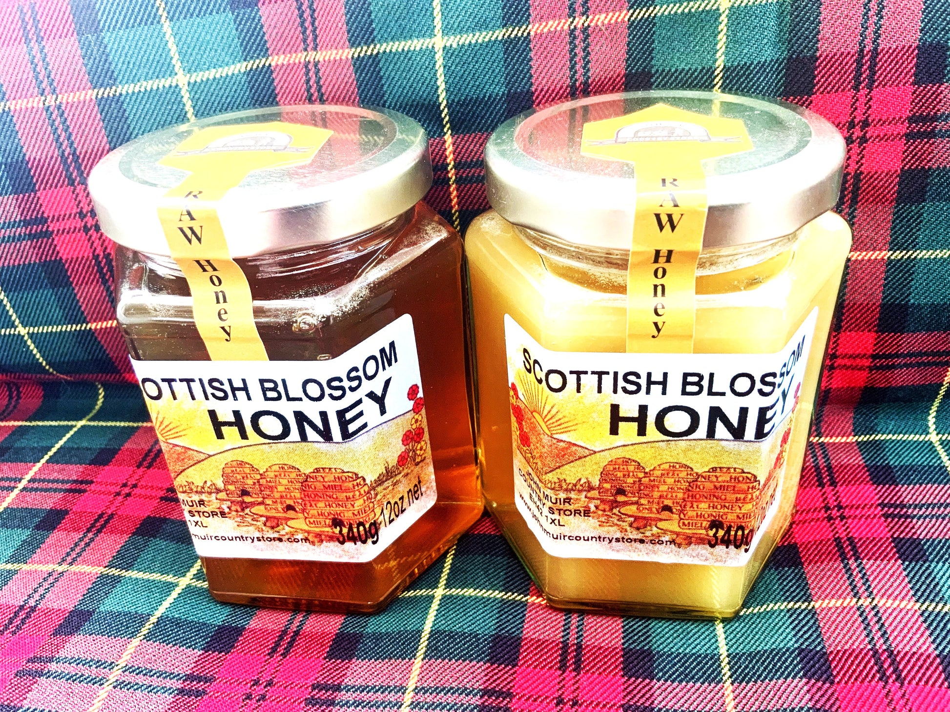 Scottish Blossom Honey Twin Pack - Set & Runny
